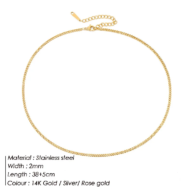 Gold 2mm-38 5cm-yx328 44