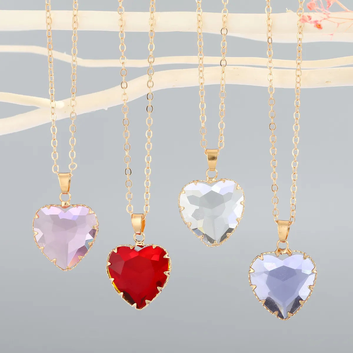 Jewelry Necklaces-Fashion Round Artificial Crystal Pendant Necklace