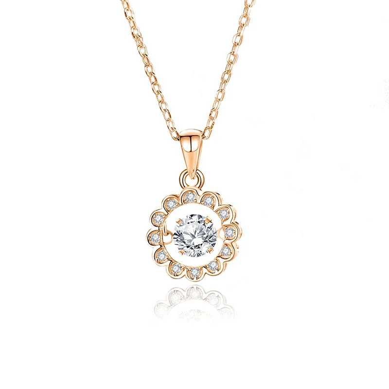 Moissanite White Diamond Rose Gold