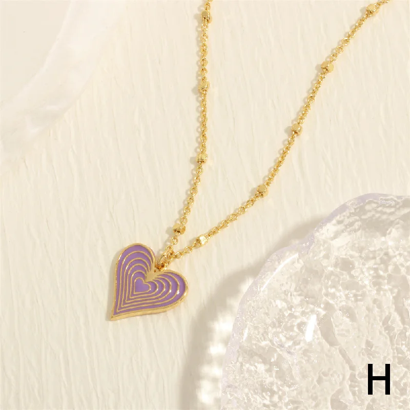 NE2121-Purple Dripping Heart