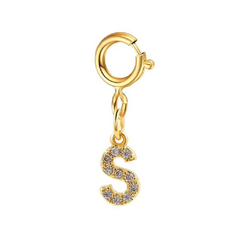 Spring Fastener Letter Pendant S