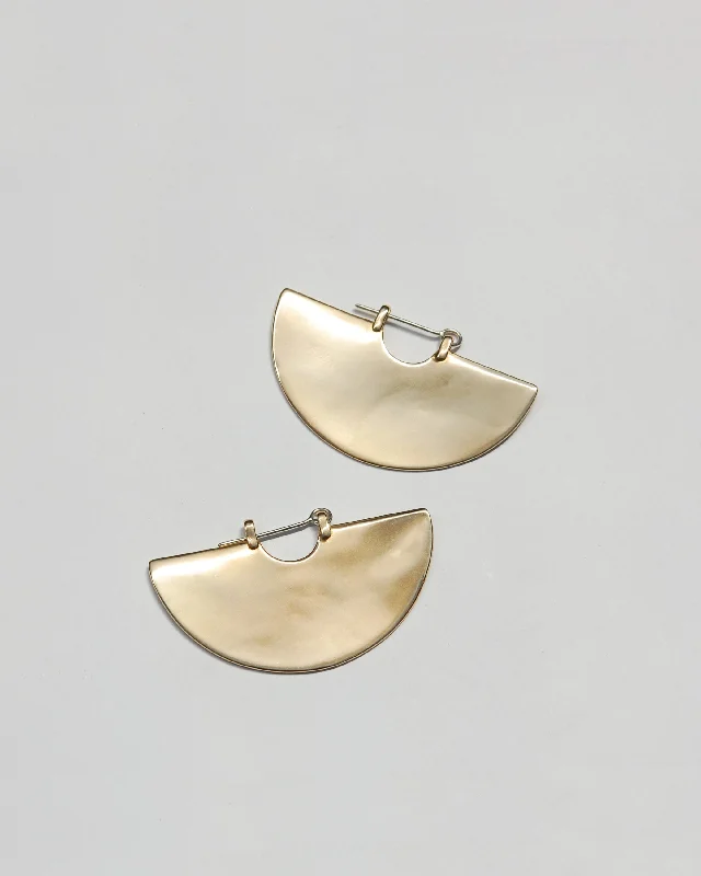 Stylish Drop Earrings-Radian Earrings in Brass