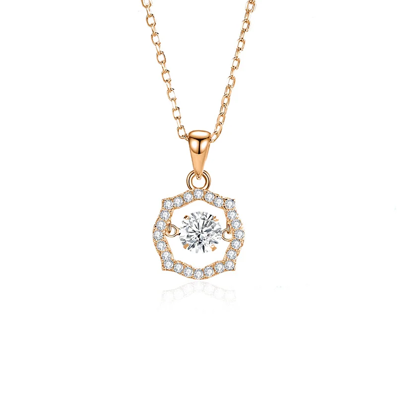 Moissanite White Diamond Rose Gold