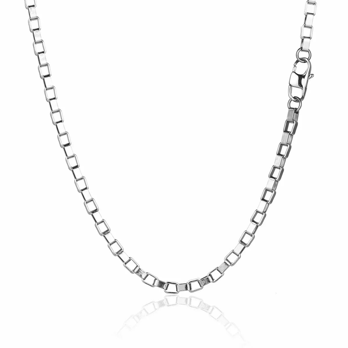 Silver Necklace (Chain Length 60cm)