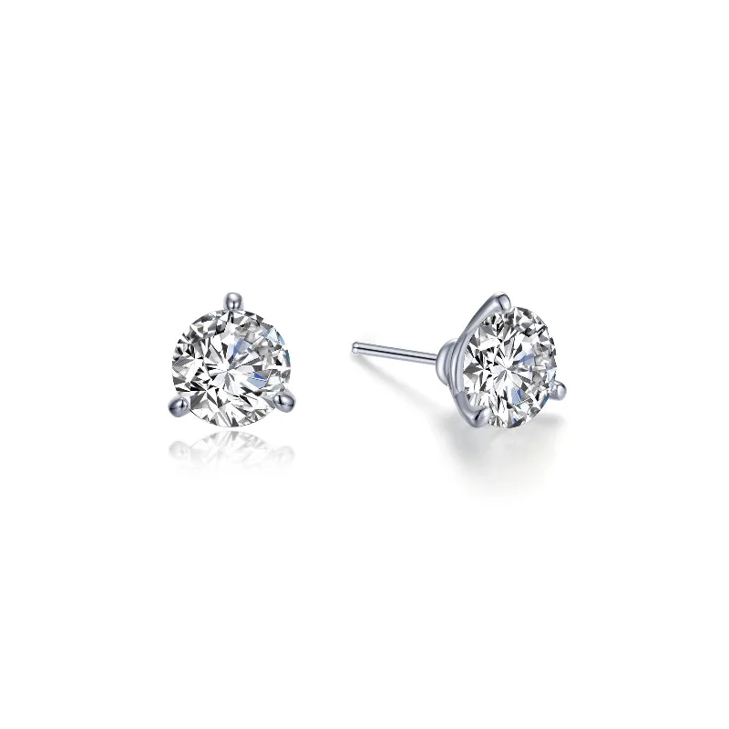 Luxury Earrings for Weddings-Lafonn Simulated Diamond 1.00cttw Martini Stud Earrings E0206CLP00