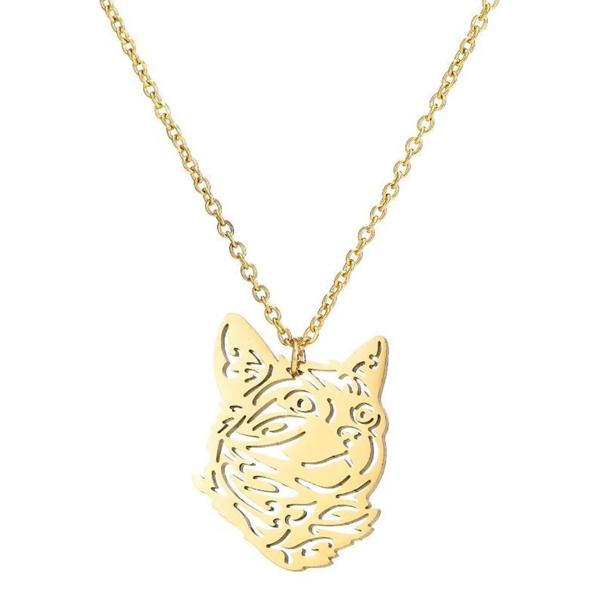 Cat Necklace Gold #1