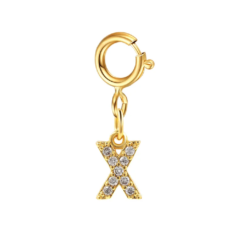 Spring Fastener Letter Pendant X