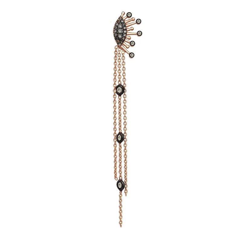 Lightweight Crystal Earrings-10th Eye Eternal Tassel Earring