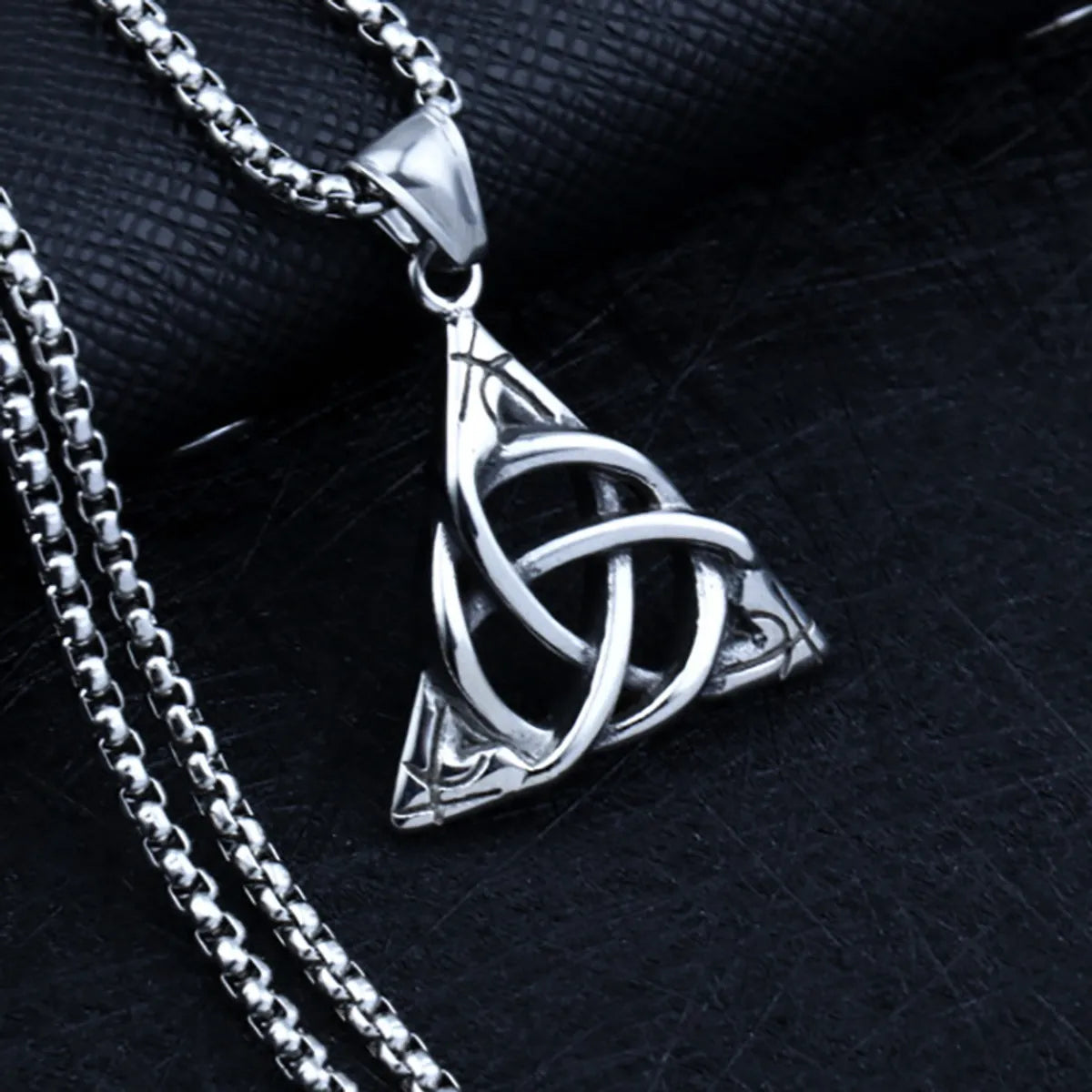 Triangle Titanium Steel Necklace