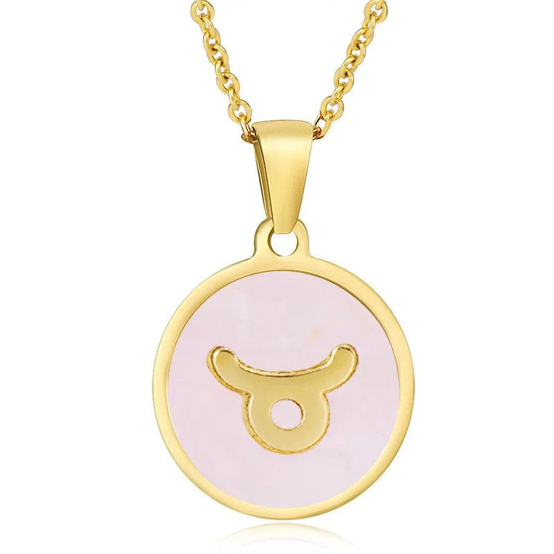 Pink Shell-Taurus (Including Chain)