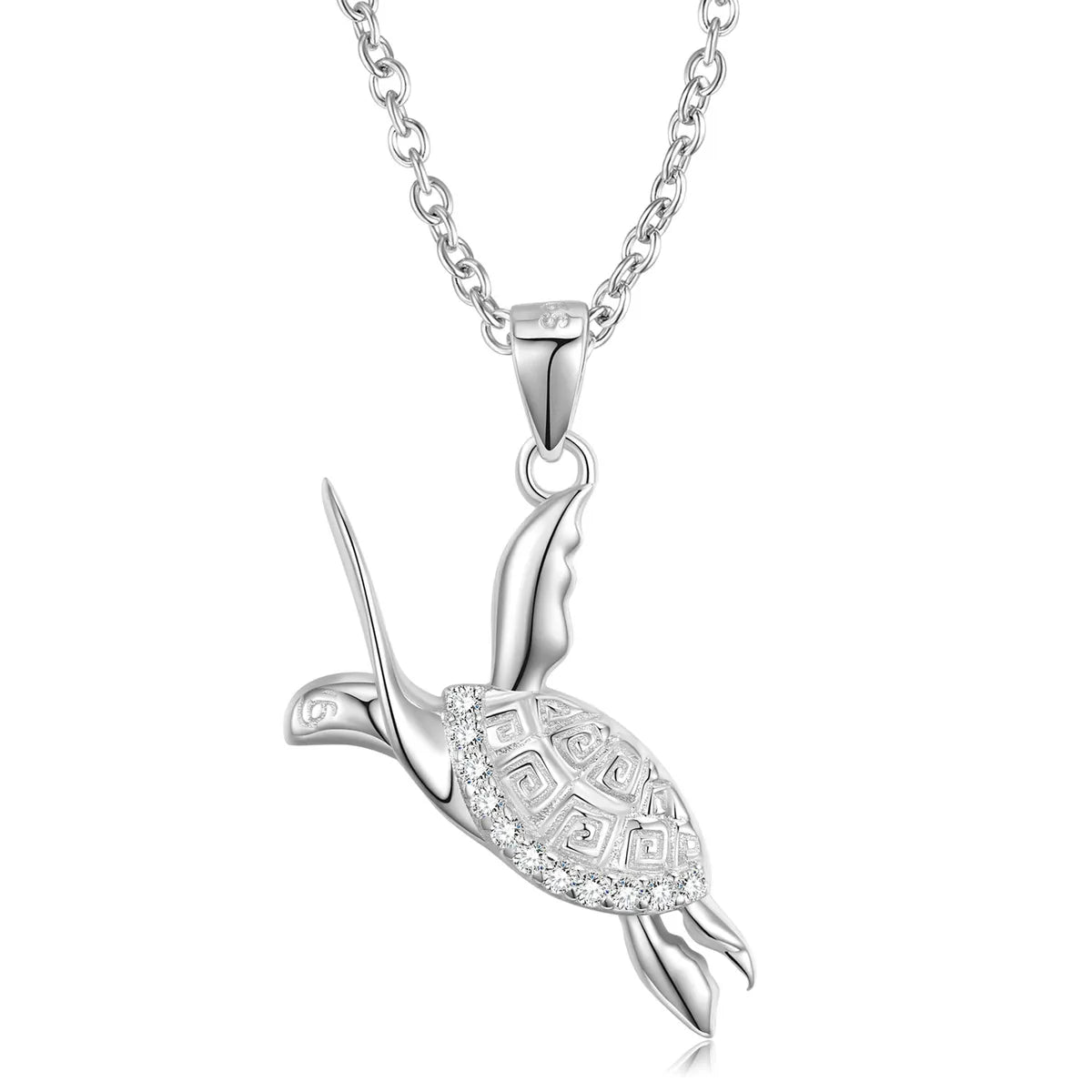 Religious Necklaces-Casual Tortoise Sterling Silver Plating Pendant Necklace