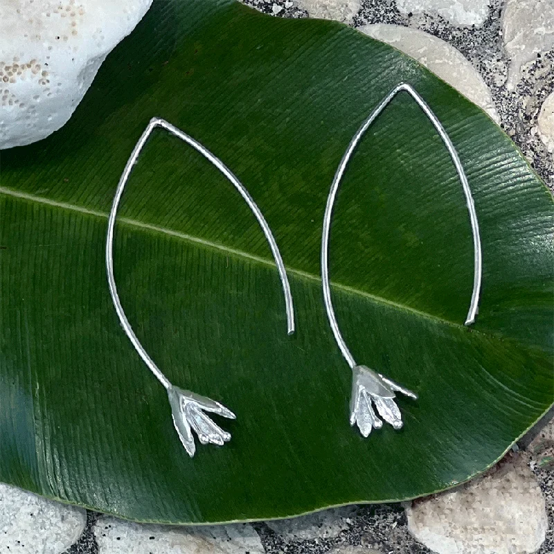 Luxury Wedding Earrings-In Bloom Earrings - Sterling Silver, Indonesia