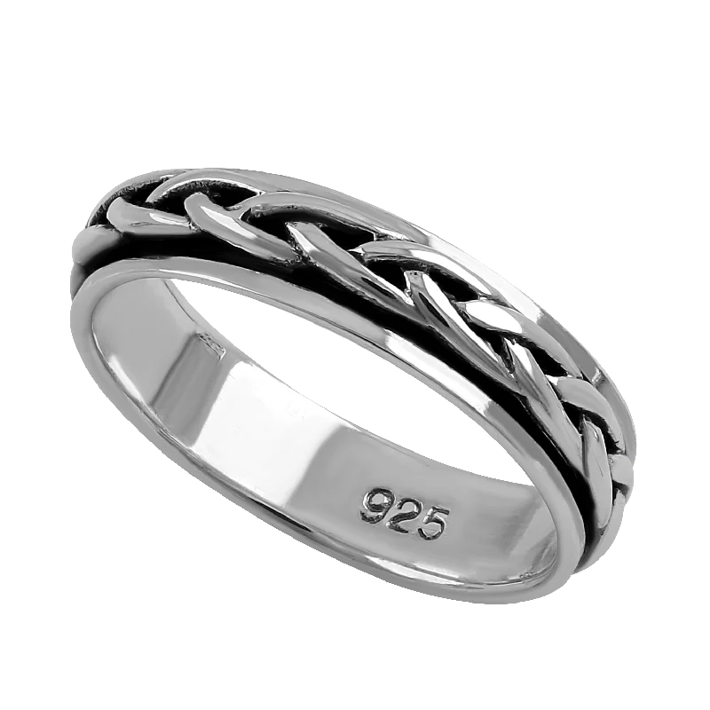 Matching Couples Rings-Sterling Silver 5MM Knot Ring