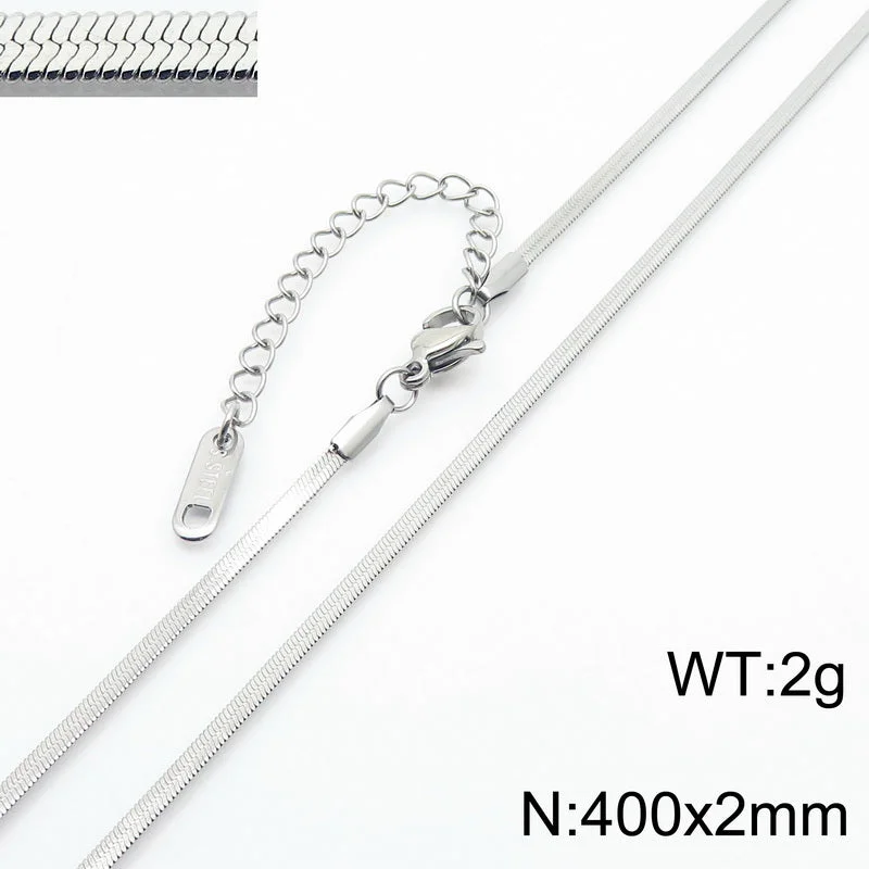 2mm40cm Silver