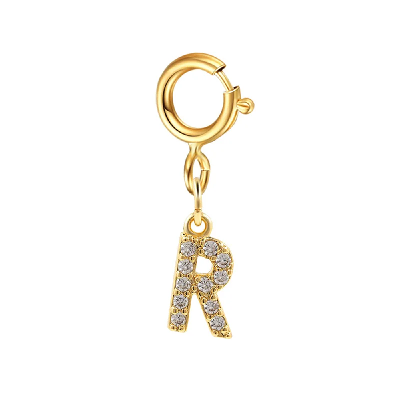 Spring Fastener Letter Pendant R