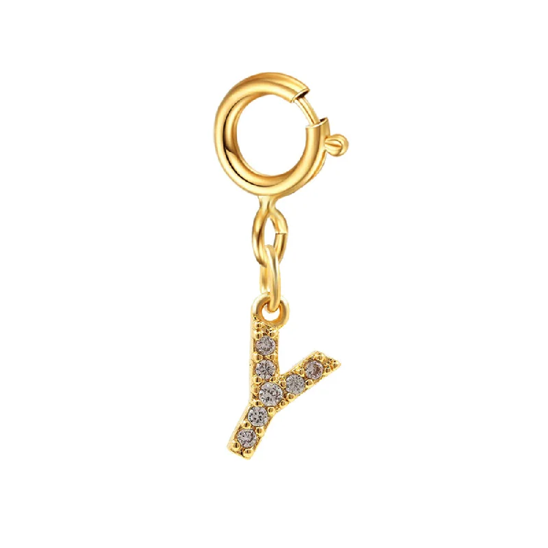 Spring Fastener Letter Pendant Y