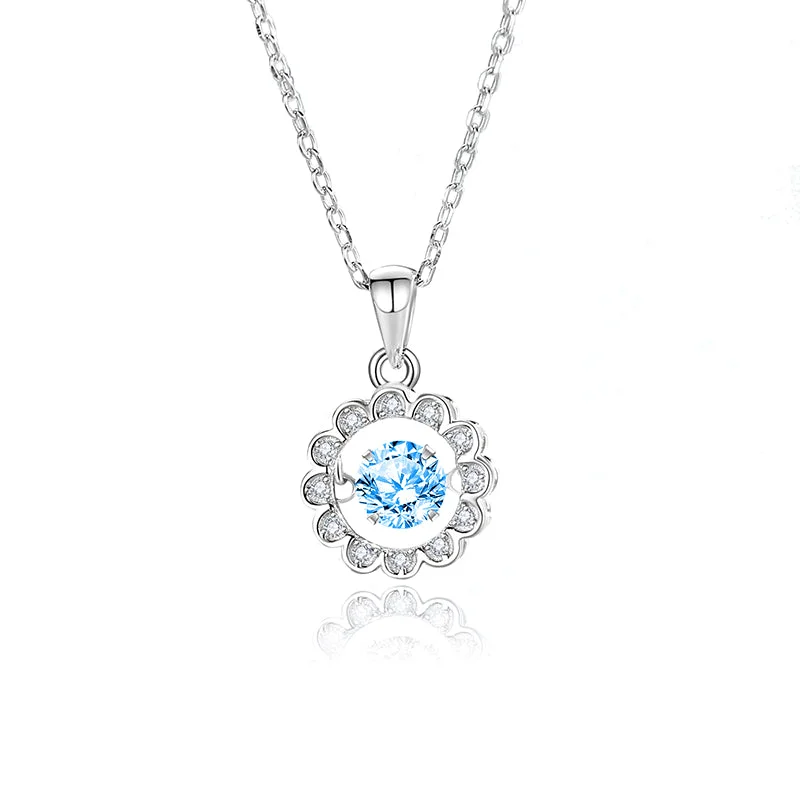 Zircon Blue Diamond White Gold Color