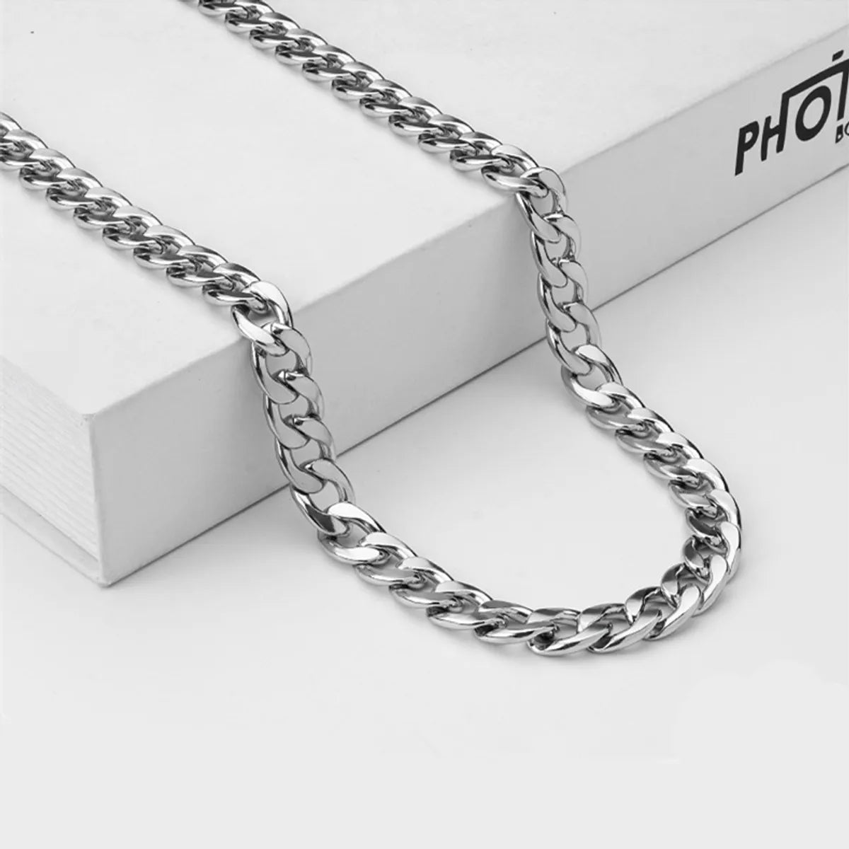 Multi-Layer Necklaces-Simple Style Geometric Titanium Steel Polishing Unisex Necklace