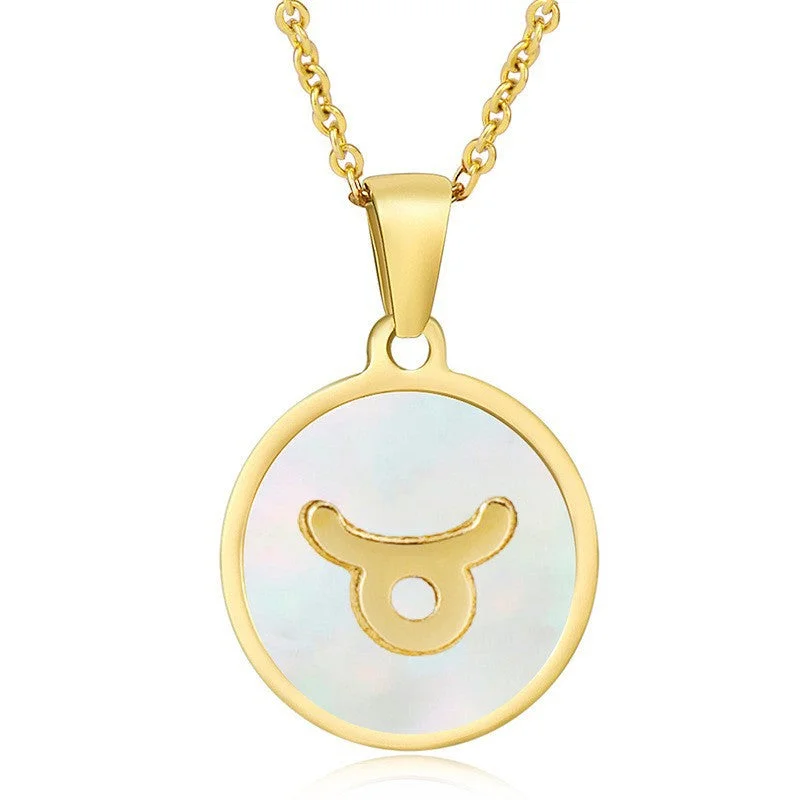 White shell-Taurus (Including Chain)