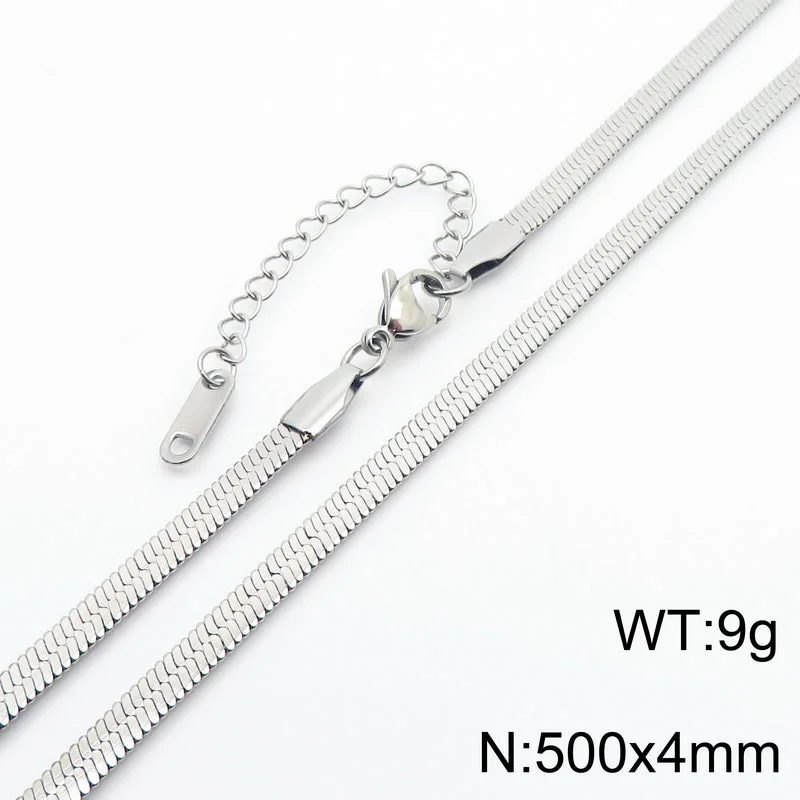 4mm50cm Silver