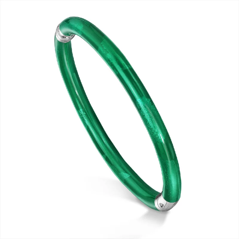 Handcrafted Charm Bracelets for Men-SOHO Emerald Enamel Bracelet