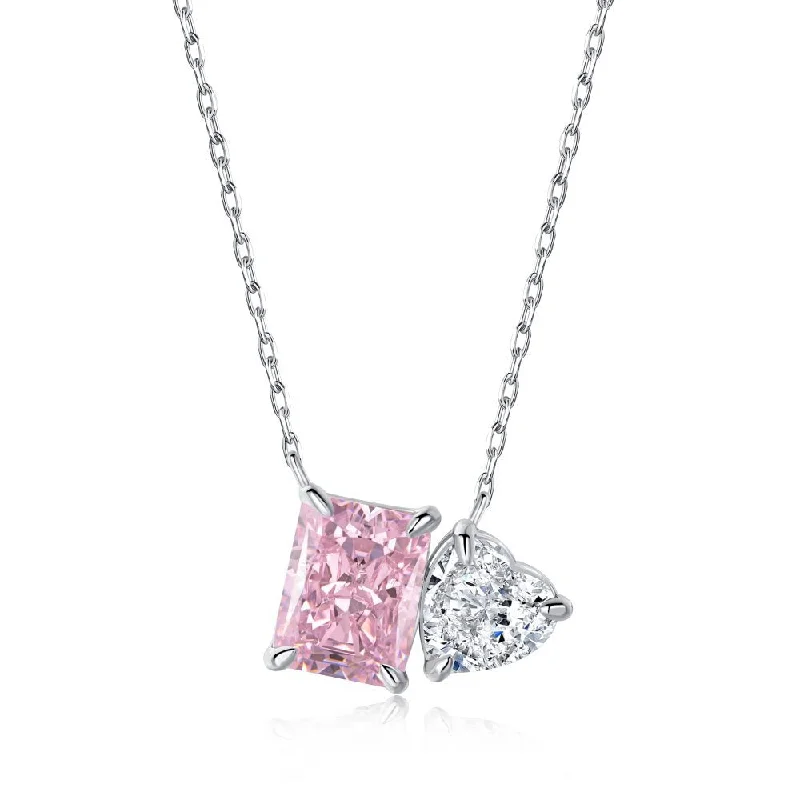 Platinum Pink Diamond Dy190372-S-W-BF