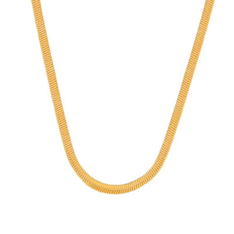 Gold Necklace-38 5cm