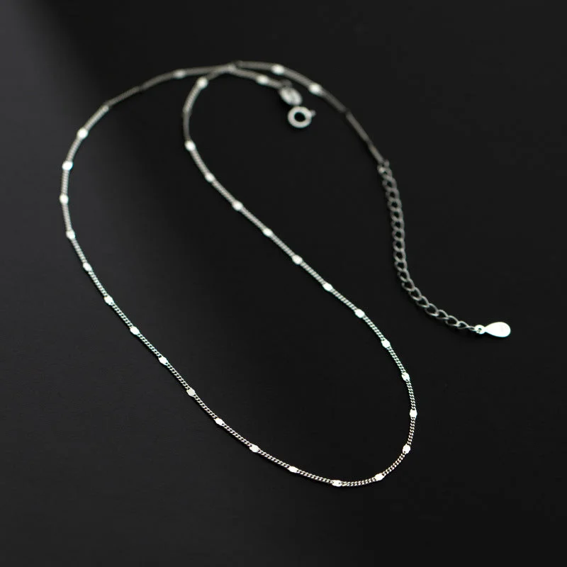 S925 Silver Necklace Silver