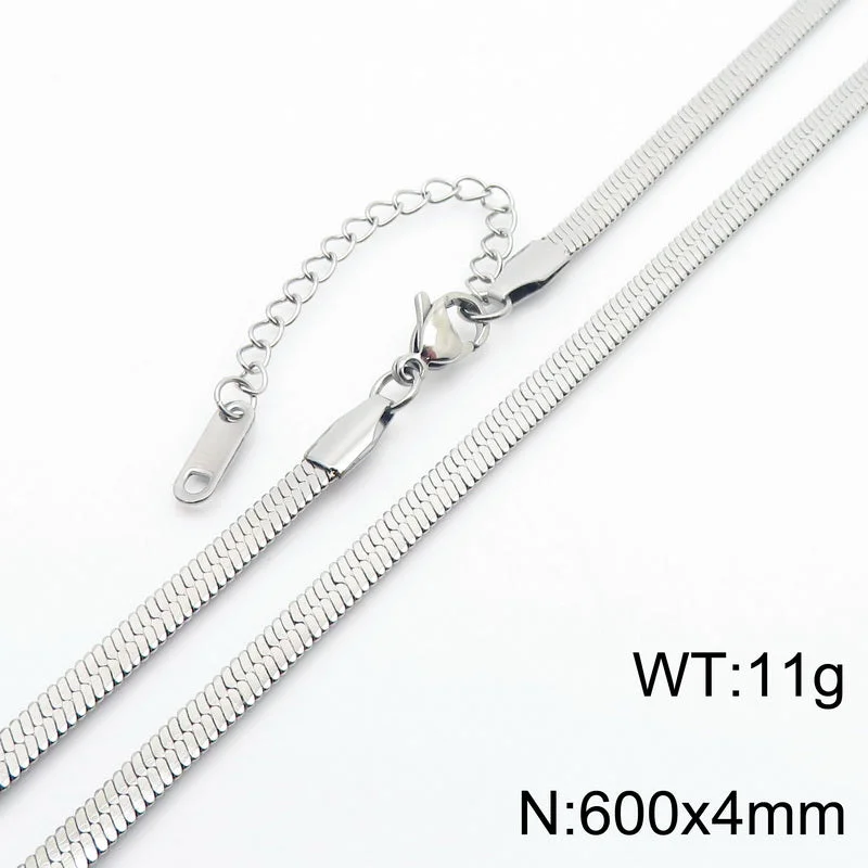 4mm60cm Silver