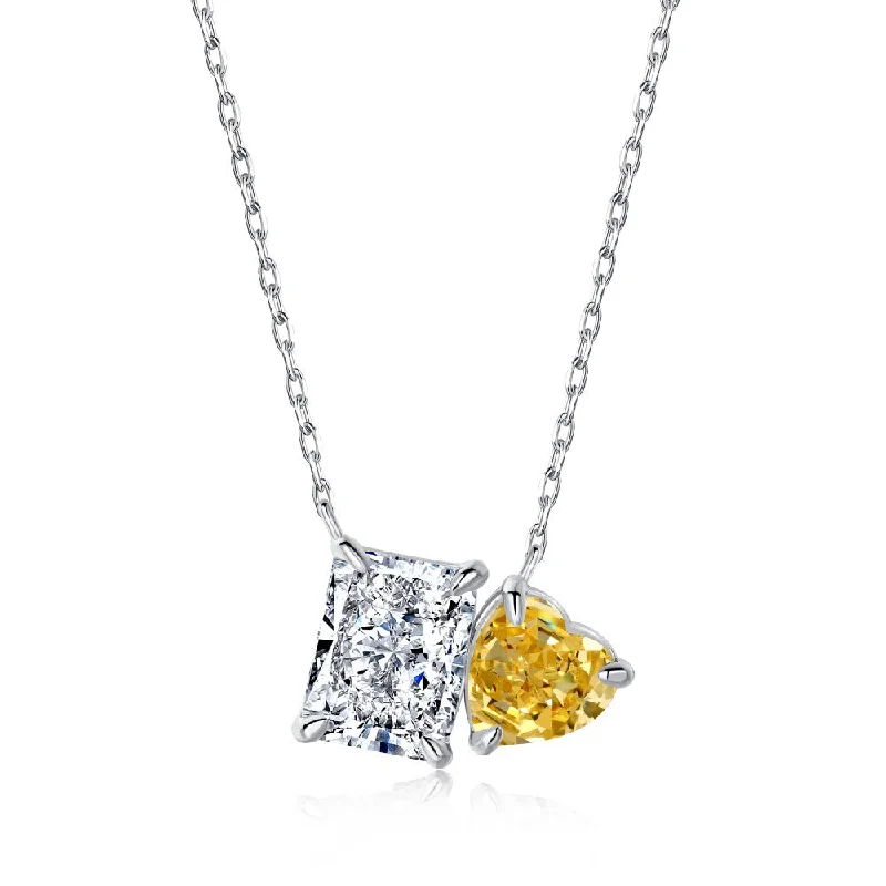 Platinum Yellow Diamond Dy190372-S-W-HB