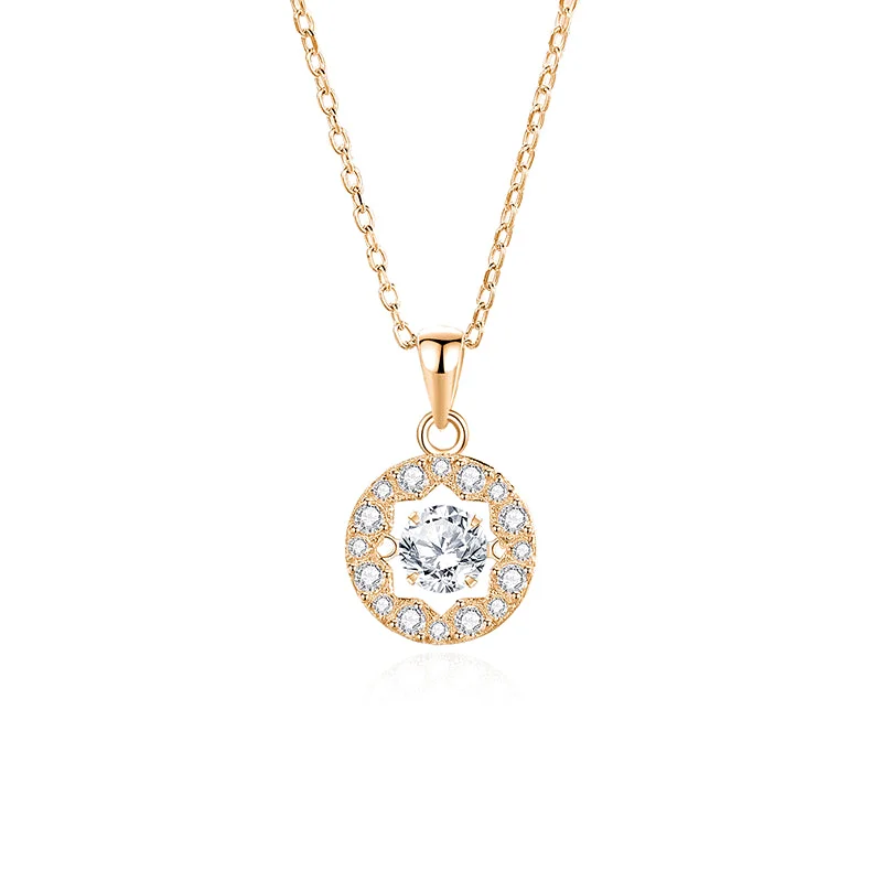 Moissanite White Diamond Rose Gold