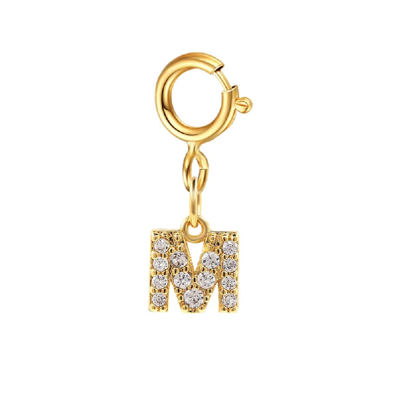 Spring Fastener Letter Pendant M