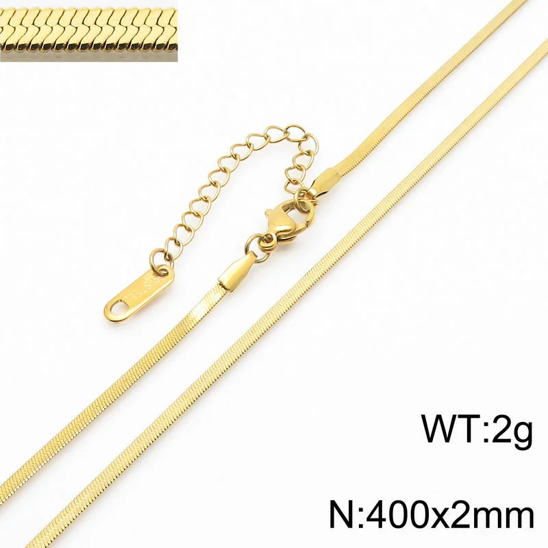 2mm40cm Gold