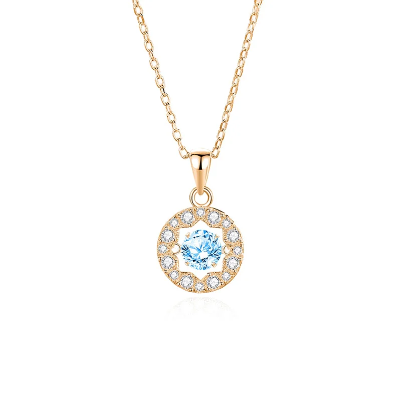 Zircon Blue Diamond Rose Gold