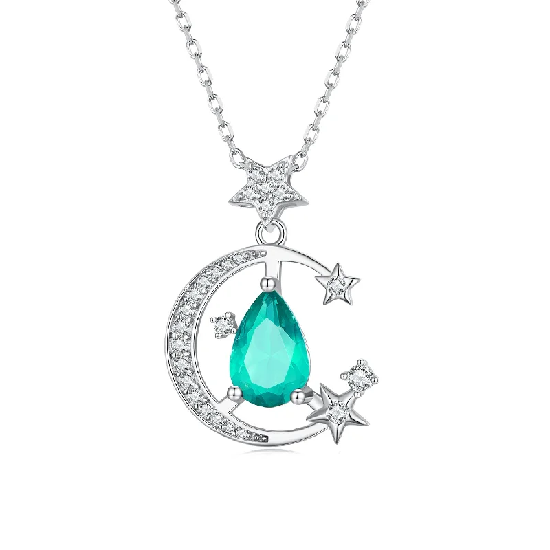 Star moon necklace