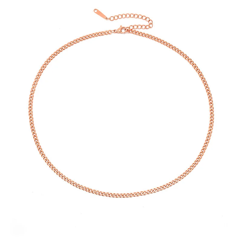 Rose Gold 3mm-38 + 5cm