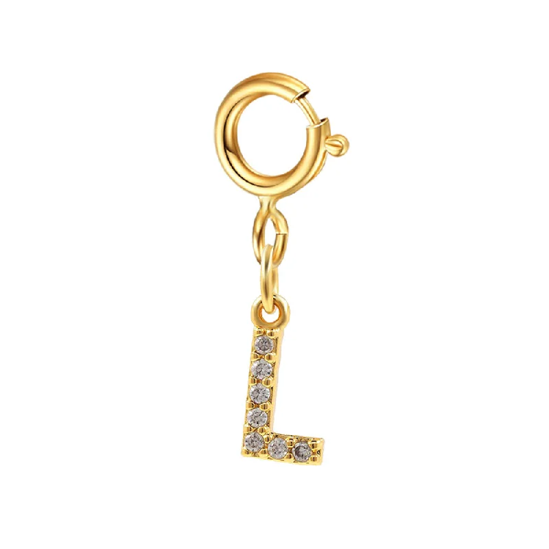 Spring Fastener Letter Pendant L