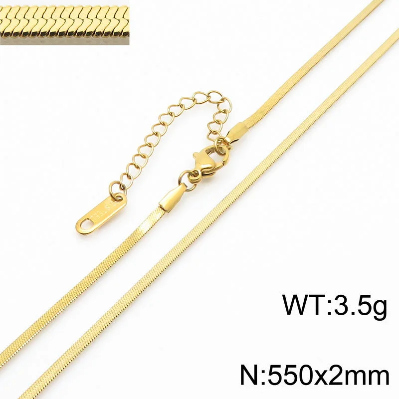 2mm55cm Gold