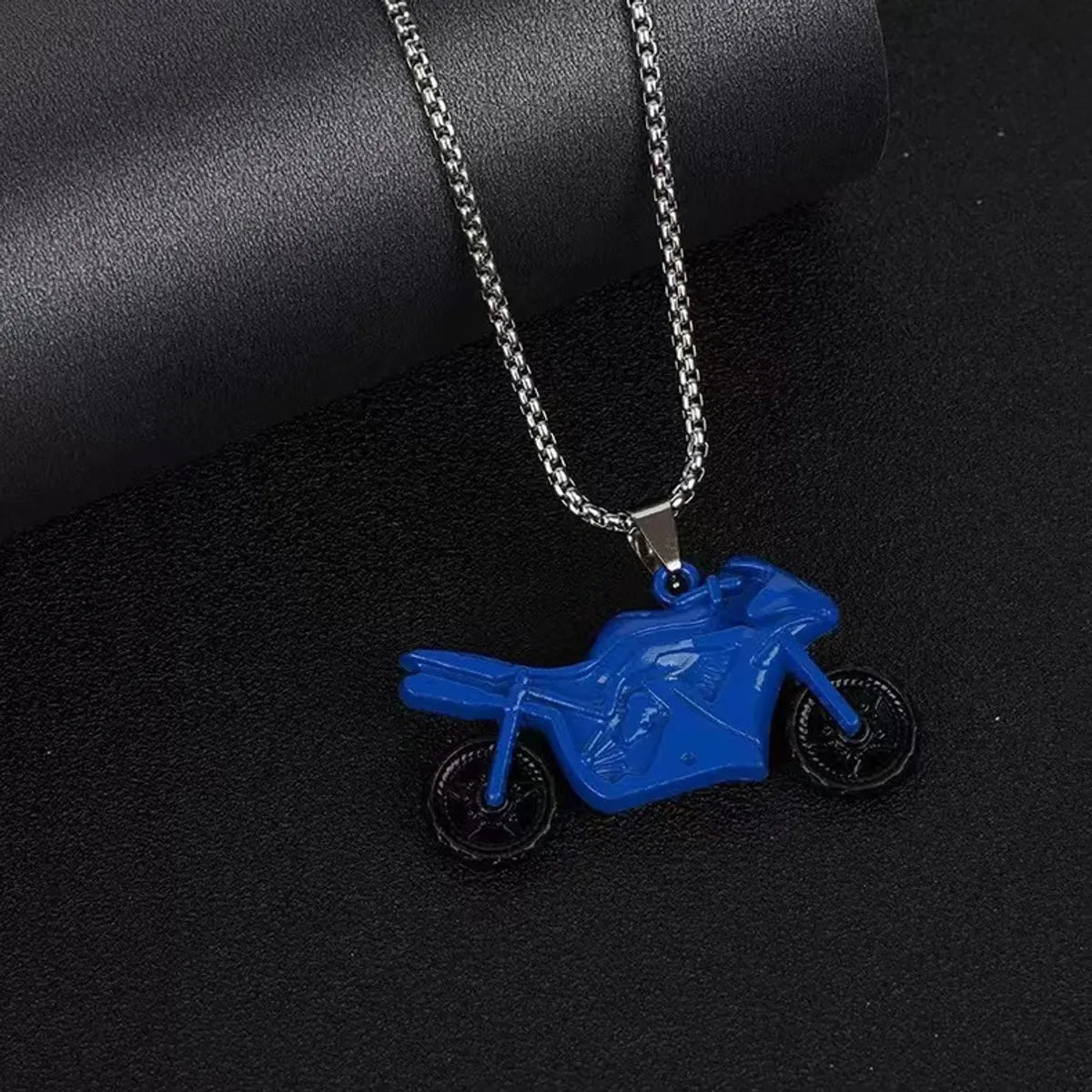 Blue Motorcycle [70 Long Steel Chain]]