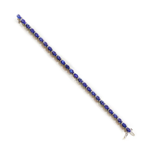 Elegant Women’s Bracelets-14k White Gold Tanzanite Bracelet