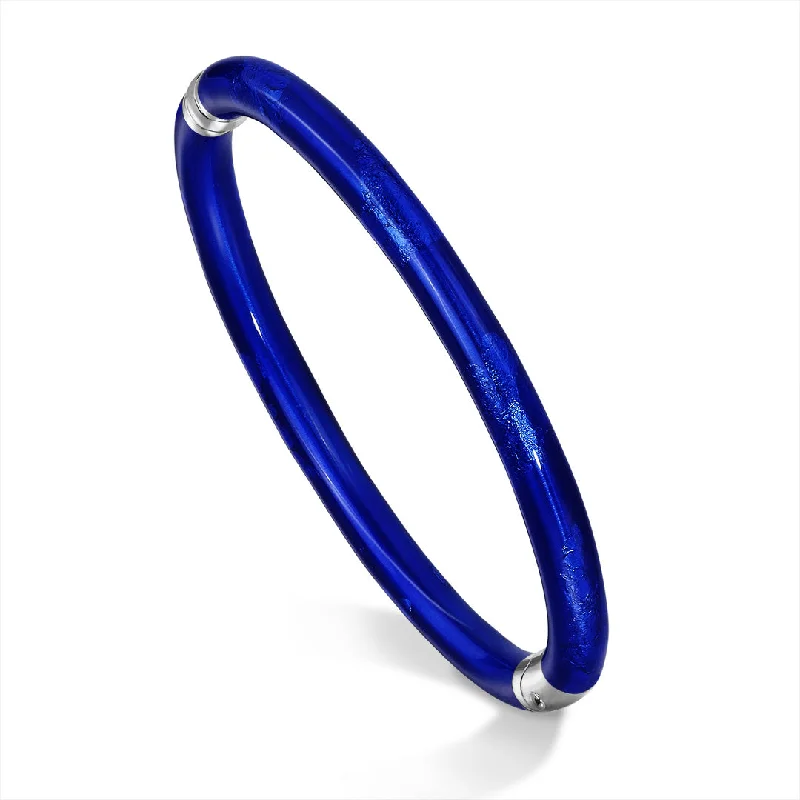 Adjustable Charm Bangles for Women-SOHO Cobalt Blue Bracelet