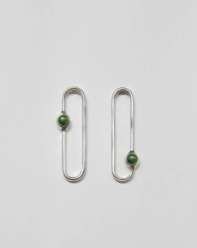 Custom Hoop Earrings-Amparo Earrings in Jade