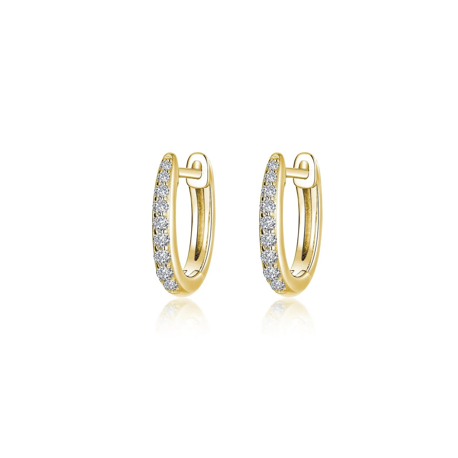 Dazzling Drop Earrings-Lafonn Simulated Diamond Dainty Huggie Hoop Earrings BE006CLG00