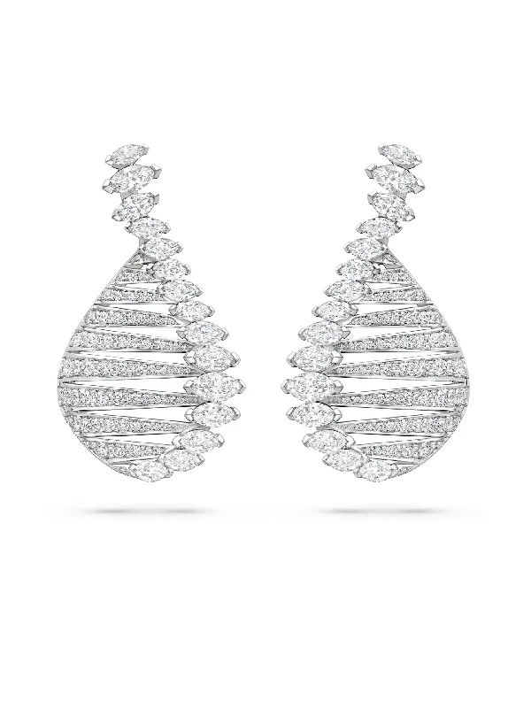 Artistic Pearl Earrings-The Boodles National Gallery Collection - Play of Light Lake Keitele Earrings