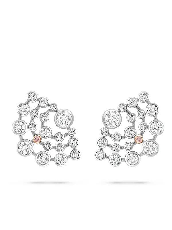 Dainty Gold Earrings-Raindance Chelsea Platinum Diamond Earrings