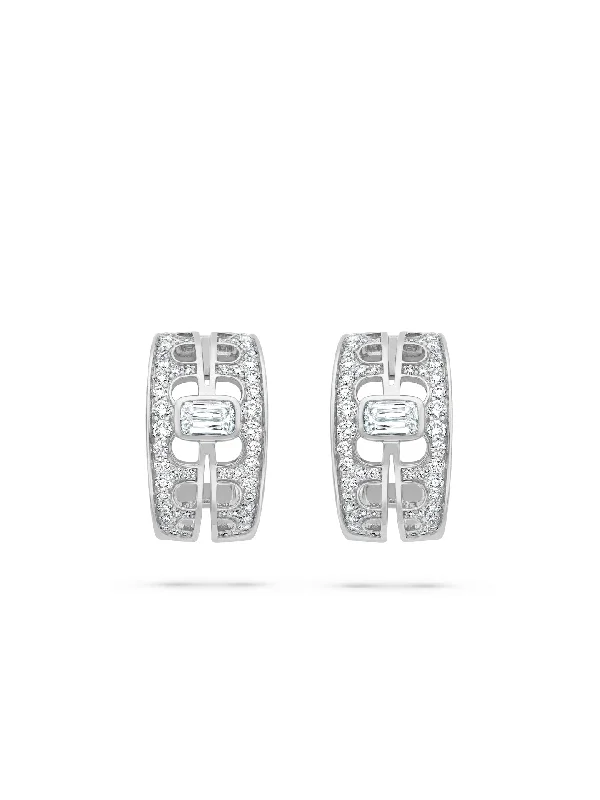 Multi-Pearl Earrings-The Boodles National Gallery Collection - Perspective Ashoka Platinum Earrings