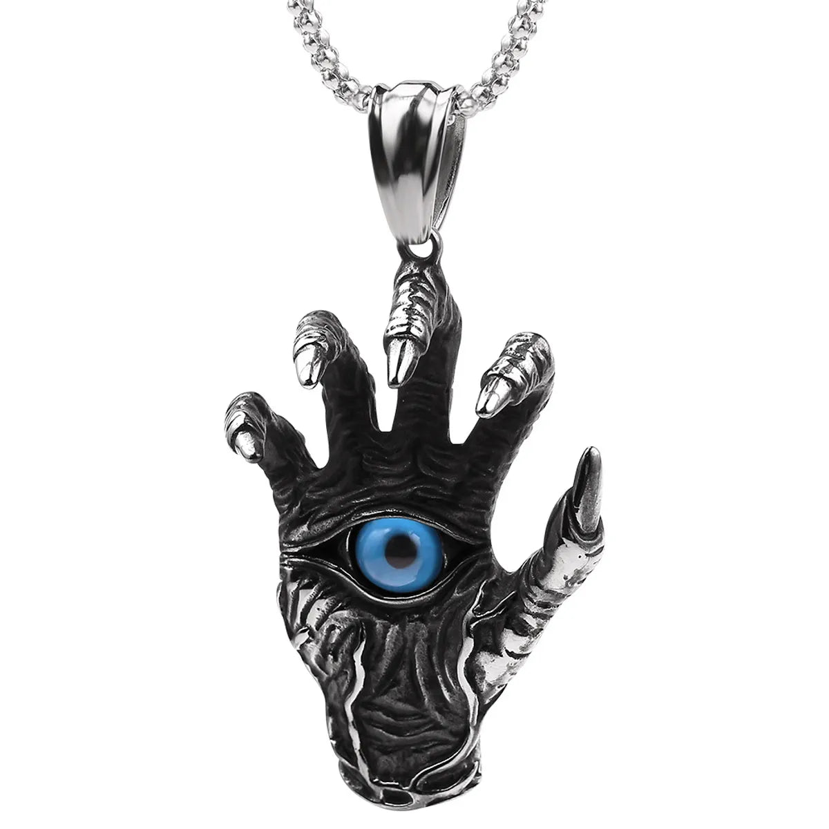 Boutique Necklaces-Hip-Hop Retro Devil'S Eye Alloy Plating Men'S Pendant Necklace