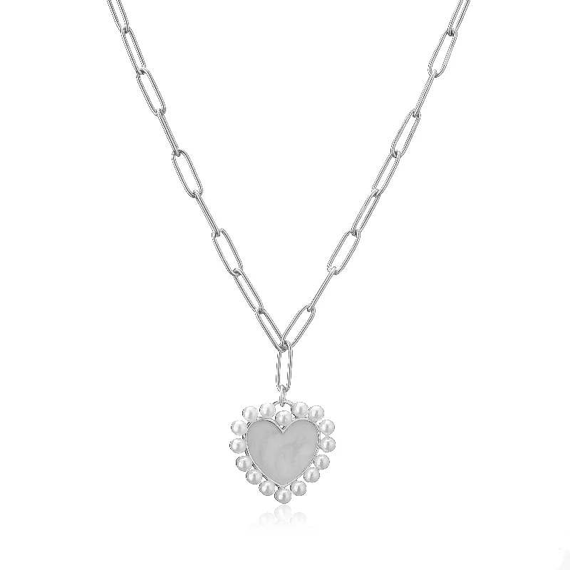 White Gold Color Necklace