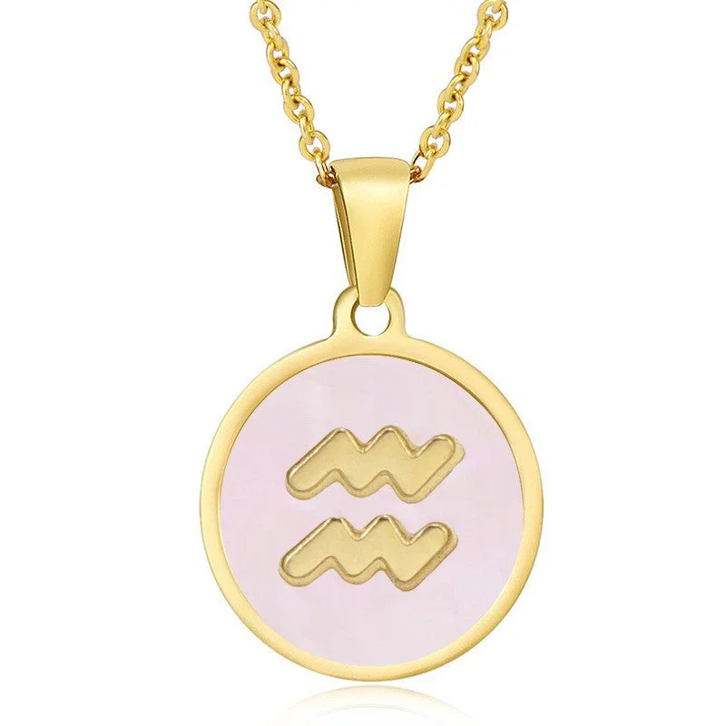 Pink Shell-Aquarian (Including Chain)