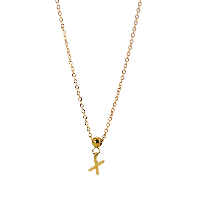 Letter Necklace (X)